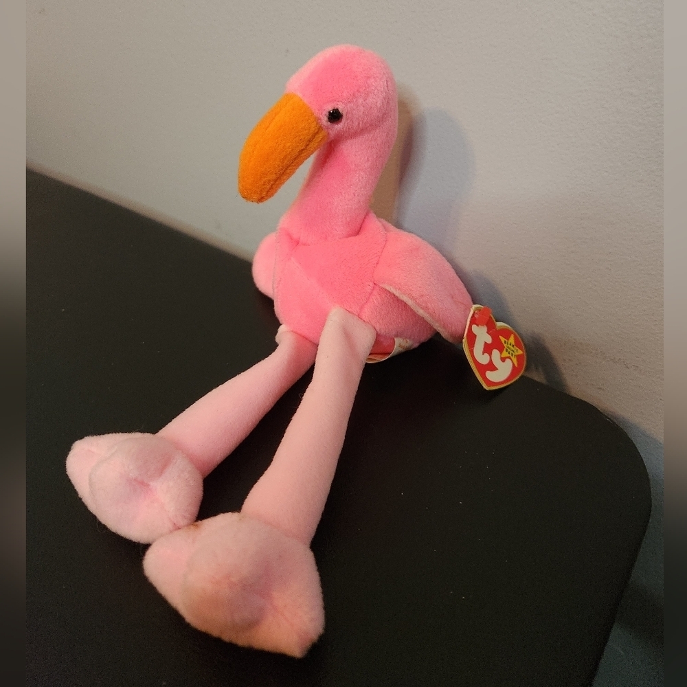 Ty Beanie Babies Pinky Flamingo 1995